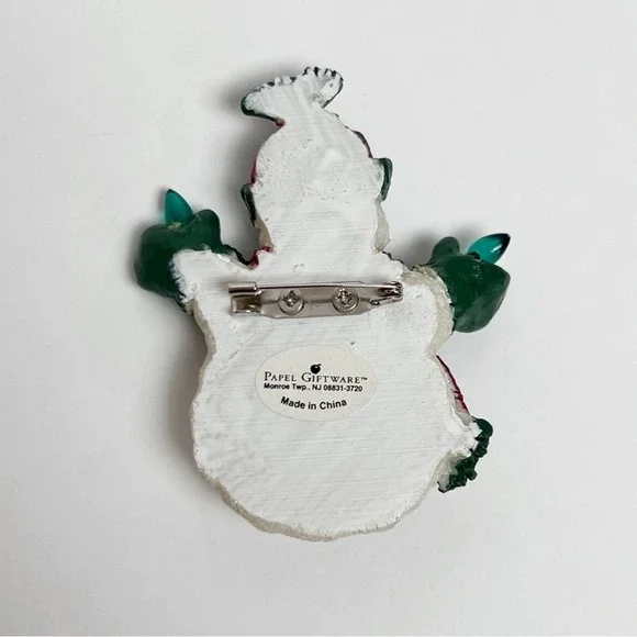 Christmas Snowman Pin - Picture 2 of 6